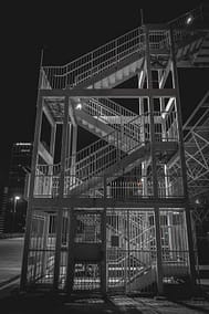Metal Steel Fire Escape Staircase
