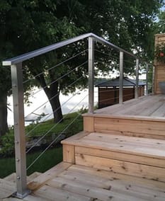 Exterior Stainless Steel Cable Railings