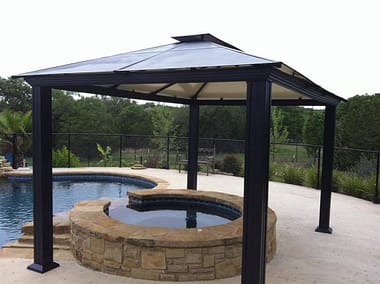 Steel Canopy by the pool