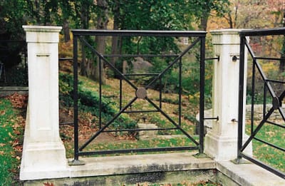 Exterior Steel Metal Fence with bronze